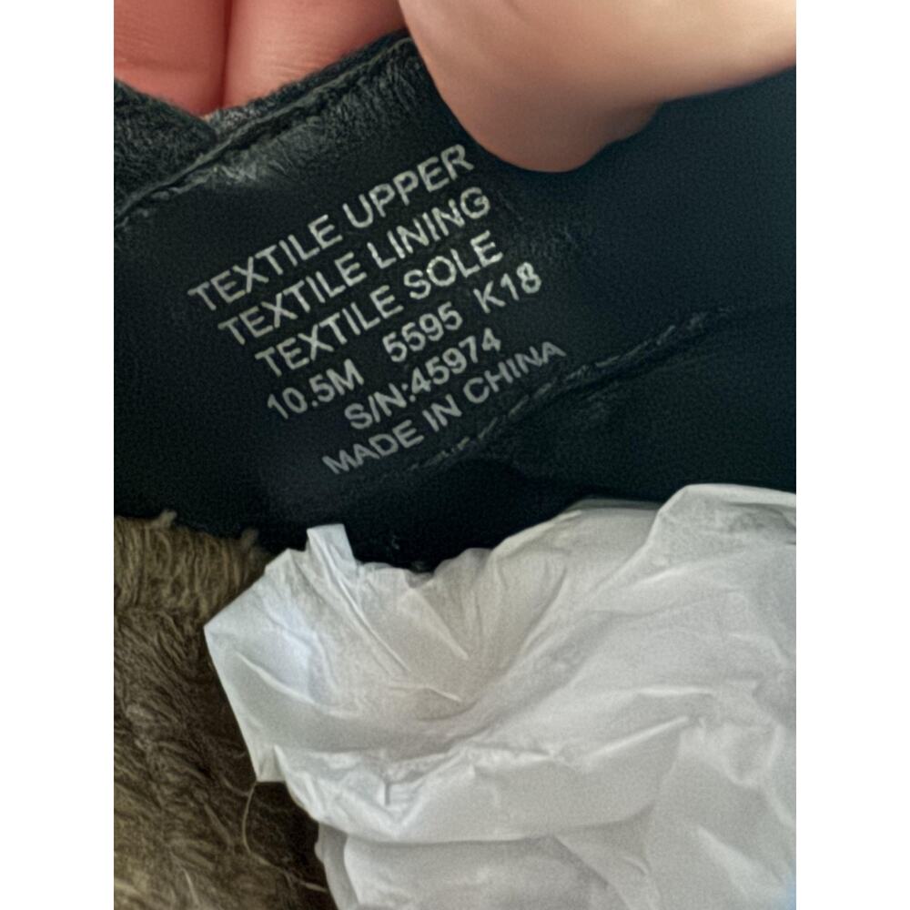 Tory Burch Espadrille Shoes Womens Size 10.5 Poppy Flats Black Canvas Logo - Picture 4 of 14